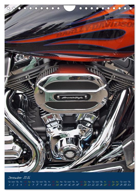 Produktbild: Harley Davidson in Details (Wall Calendar 2026 DIN A4 portrait), CALVENDO 12 Month Wall Calendar