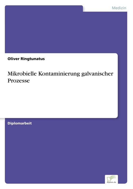 Produktbild: Mikrobielle Kontaminierung galvanischer Prozesse