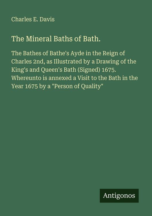 Produktbild: The Mineral Baths of Bath.