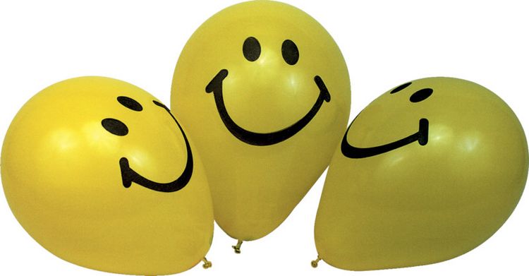 Produktbild: PARTY Ballone Fantasie, Smiley Umfang 100 cm 20 St&uuml;ck