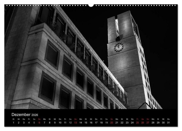 Produktbild: Stuttgart bei Nacht (hochwertiger Premium Wandkalender 2026 DIN A2 quer), Kunstdruck in Hochglanz