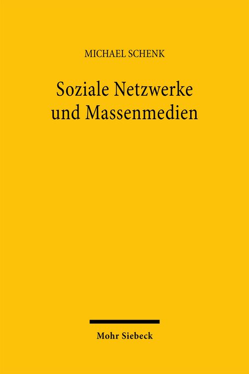 Produktbild: Soziale Netzwerke und Massenmedien