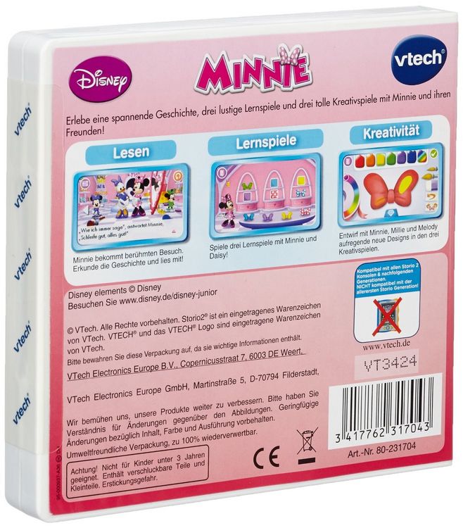 Produktbild: VTech - Storio 2 Lernspiel: Minnies Schleifen Boutique