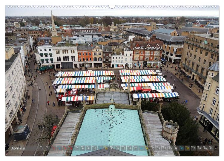 Produktbild: The historic Cambridge (High Quality Premium Wall Calendar 2026 DIN A2 landscape),CALVENDO 12 Month Wall Calendar