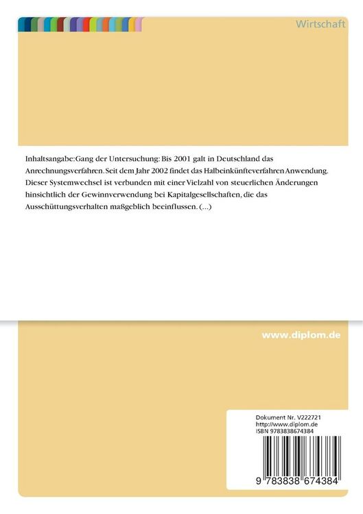 Produktbild: Aussch&uuml;ttungspolitiken im neuen K&ouml;rperschaftssystem