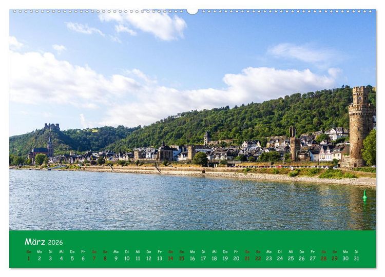 Produktbild: Eine Kreuzfahrt auf dem Rhein (Wandkalender 2026 DIN A2 quer), CALVENDO Monatskalender
