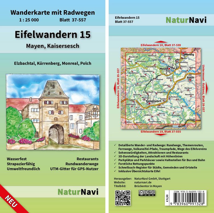 Produktbild: Eifelwandern 15 - Mayen, Kaisersesch 1 : 25 000