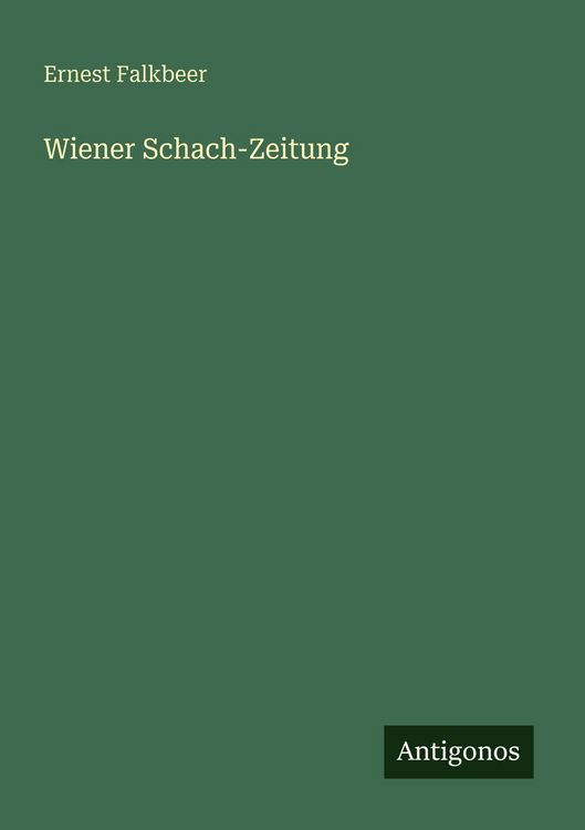 Produktbild: Wiener Schach-Zeitung