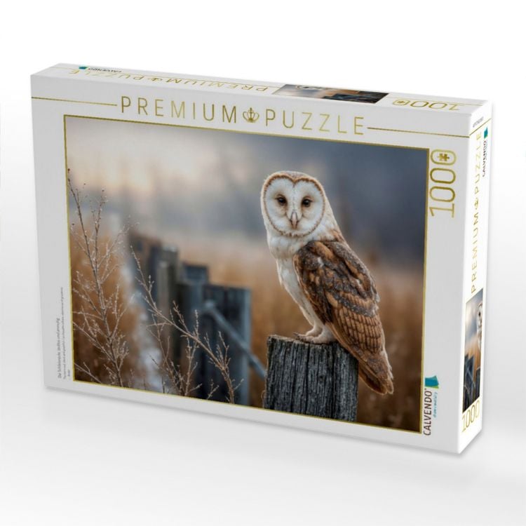 Produktbild: CALVENDO Puzzle Die Schleiereule, lautlos und anmutig | 1000 Teile Lege-Gr&ouml;&szlig;e 64x48cm Foto-Puzzle f&uuml;r gl&uuml;ckliche Stunden