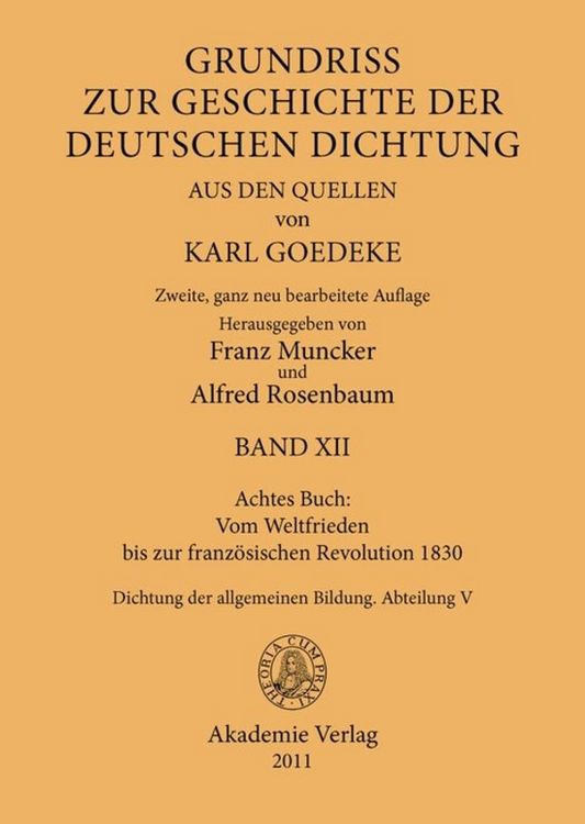 Produktbild: Achtes Buch: Vom Weltfrieden bis zur franz&ouml;sischen Revolution 1830