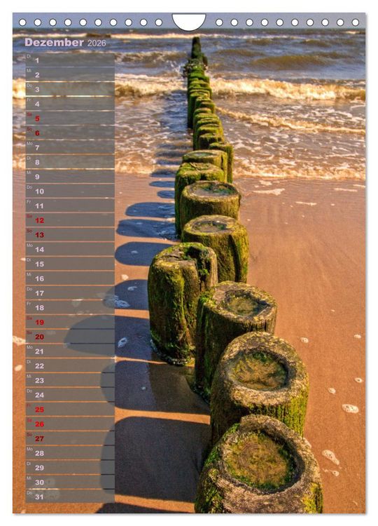 Produktbild: Ostsee Tour Deutschland - maritime Highlights (Wandkalender 2026 DIN A4 hoch), CALVENDO Monatskalender
