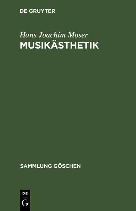 Produktbild: Musik&auml;sthetik