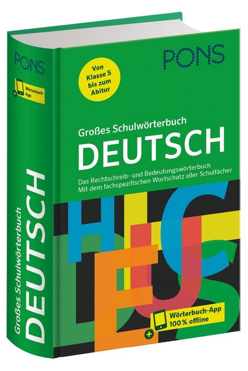 Produktbild: PONS Gro&szlig;es Schulw&ouml;rterbuch Deutsch