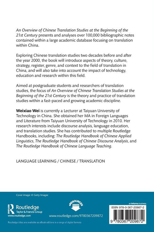 Produktbild: An Overview of Chinese Translation Studies at the Beginning of the 21st Century