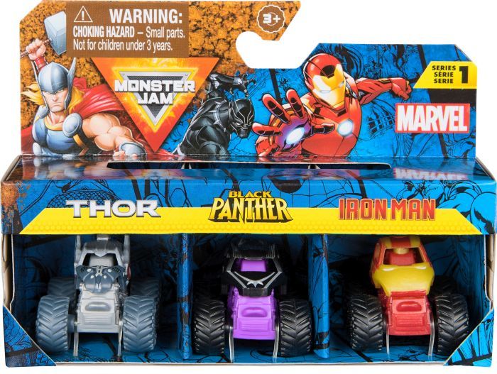 Produktbild: Monster Jam Marvel - Mini-Truck 3er-Set