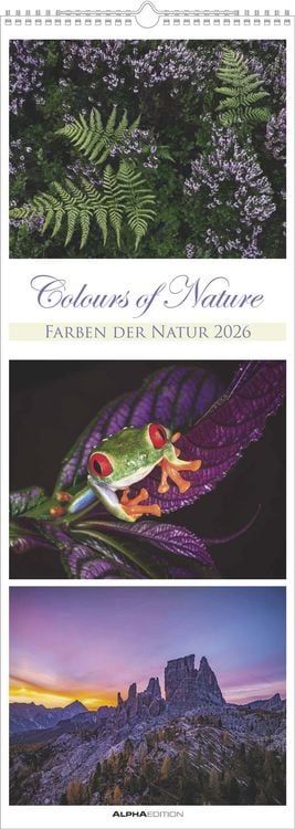Bild vom Artikel Colours of Nature - Triplets 2026 - Streifenkalender XXL 25x69 cm - Bildkalender im Hochformat - Naturkalender - Wandkalender - Wandplaner vom Autor Cornelia Dörr