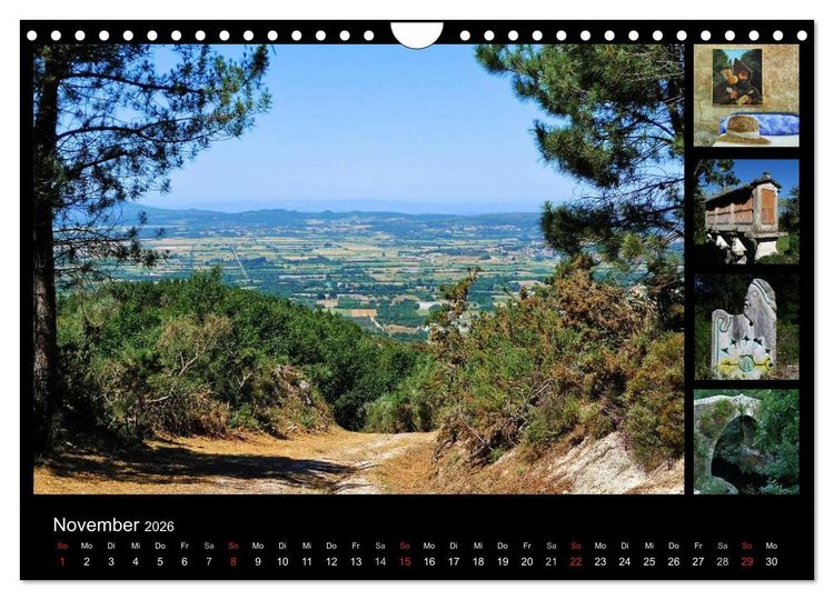 Produktbild: Via de la Plata - auf dem Jakobsweg von Sevilla nach Santiago (Wandkalender 2026 DIN A4 quer), CALVENDO Monatskalender