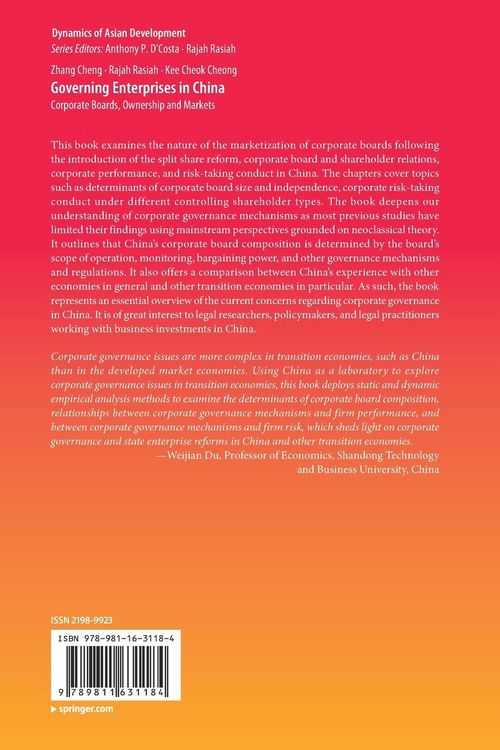 Produktbild: Governing Enterprises in China