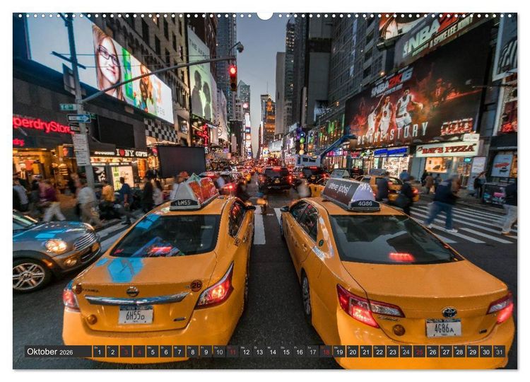 Produktbild: Fernweh New York City (hochwertiger Premium Wandkalender 2026 DIN A2 quer), Kunstdruck in Hochglanz