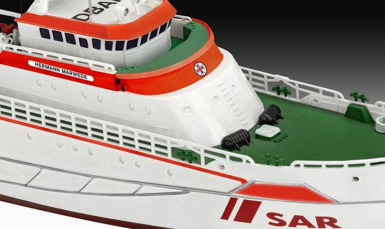 Produktbild: Model Set Seenotkreuzer Hermann Marwede, Revell Modellbausatz mit Basiszubeh&ouml;r