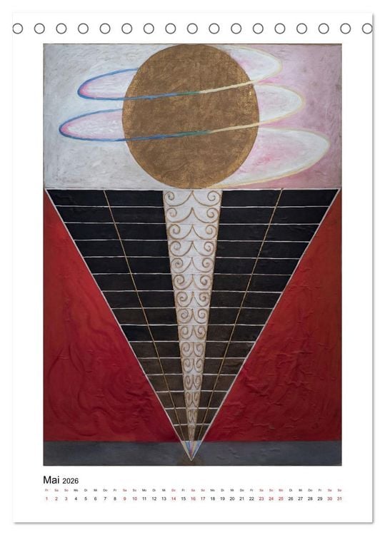 Produktbild: Hilma af Klint - Ein Jahr voller mystischer Kunst (Tischkalender 2026 DIN A5 hoch), CALVENDO Monatskalender