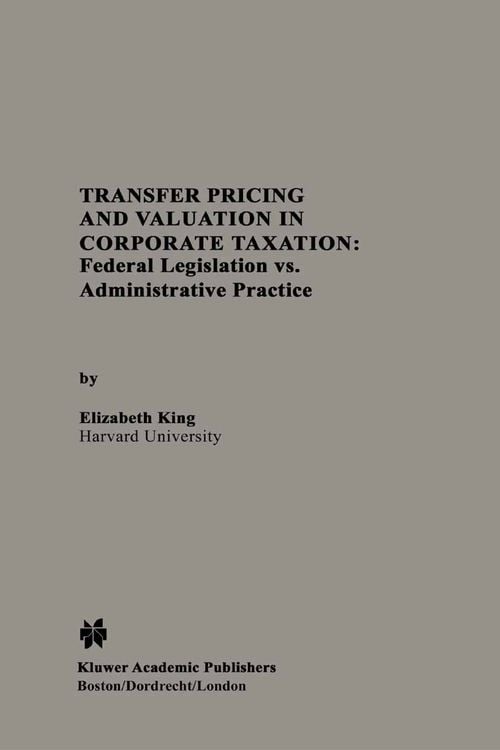 Produktbild: Transfer Pricing and Valuation in Corporate Taxation