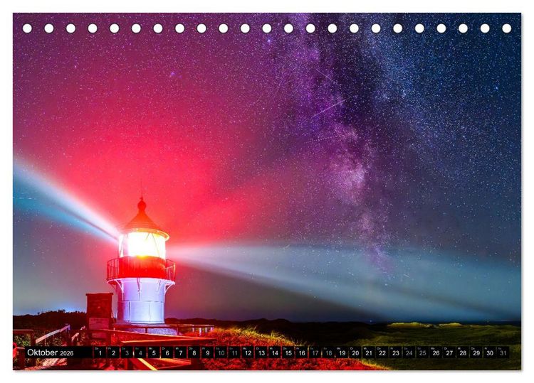 Produktbild: Einzigartige Strandansichten auf Amrum (Tischkalender 2026 DIN A5 quer), CALVENDO Monatskalender