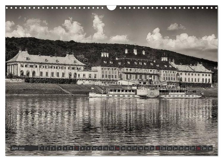 Produktbild: Schaufelraddampfer der S&auml;chsischen Dampfschiffahrt (Wandkalender 2026 DIN A3 quer), CALVENDO Monatskalender