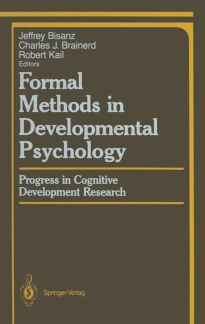 Produktbild: Formal Methods in Developmental Psychology