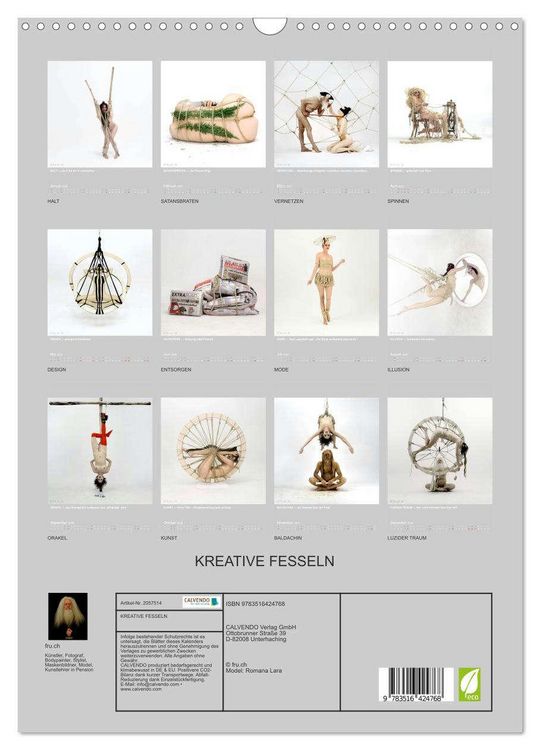 Produktbild: KREATIVE FESSELN (Wandkalender 2026 DIN A3 hoch), CALVENDO Monatskalender