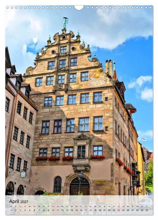 Produktbild: N&uuml;rnberg in Hochformat (Wandkalender 2027 DIN A3 hoch), CALVENDO Monatskalender