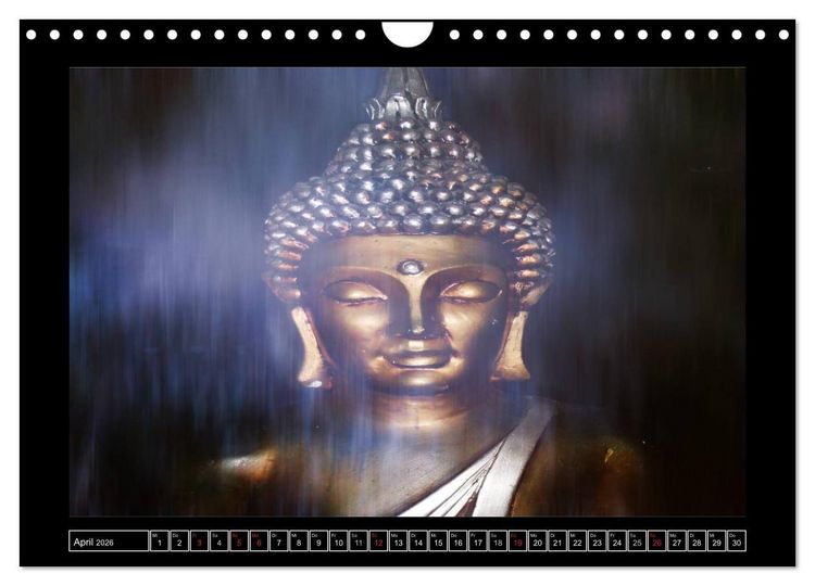 Produktbild: Buddha - Harmonie und Entspannung (Wandkalender 2026 DIN A4 quer), CALVENDO Monatskalender