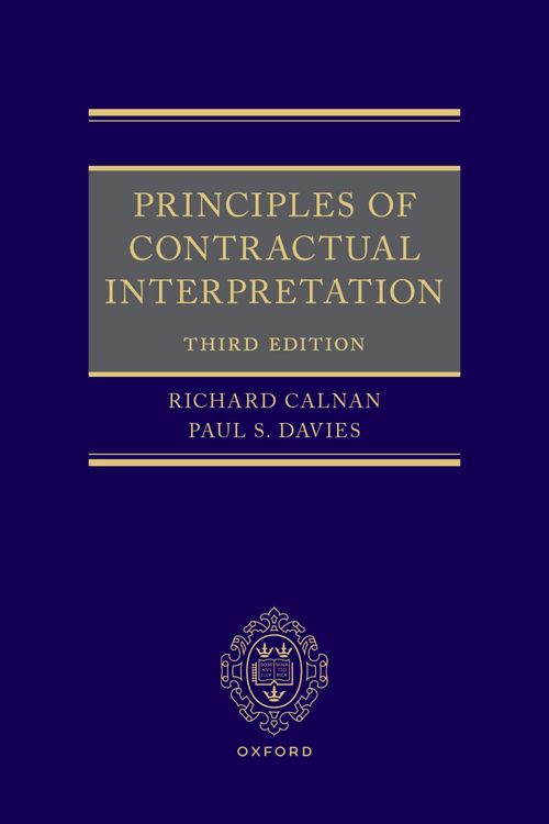 Produktbild: Principles of Contractual Interpretation