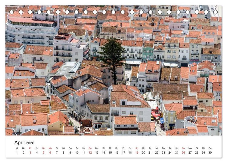 Produktbild: Foto-Momente Portugal (Tischkalender 2026 DIN A5 quer), CALVENDO Monatskalender