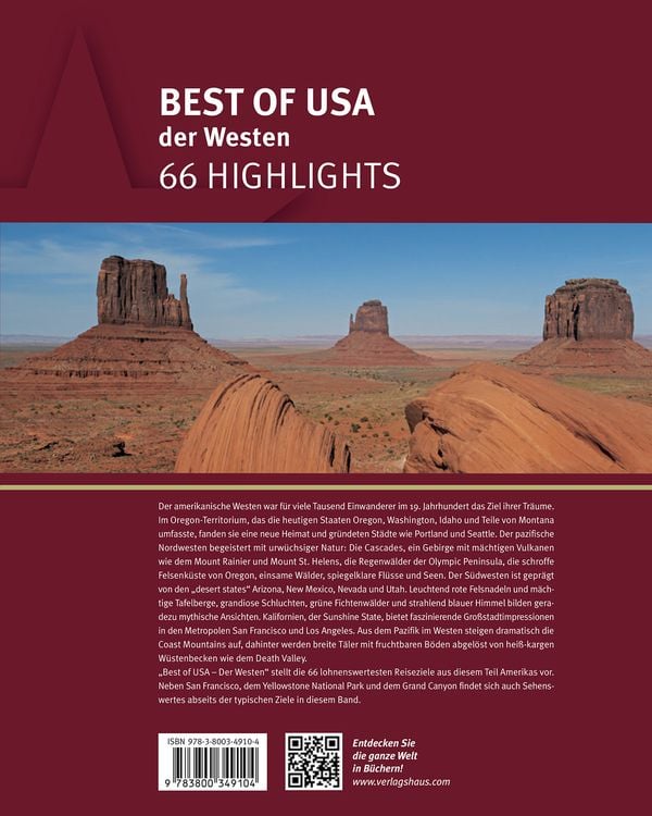 Best of USA - Der Westen - 66 Highlights