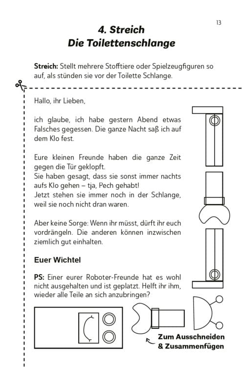 Produktbild: Die lustigsten Wichtelbriefe f&uuml;r Kinder | Zum Ausschneiden & sofort Verwenden | Interaktives Adventskalender-Buch mit Wichtelstreichen f&uuml;r die Wichtelt&uuml;r & Mitmach-Elementen | F&uuml;r Erstleser und Grundsch&uuml;ler ab der 1. Klasse