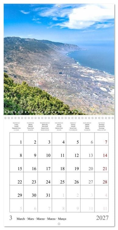 Produktbild: Canary Islands - Volcanic Beauties (Wall Calendar 2027 12 &times; 12 Inch) CALVENDO 12 Month Wall Calendar