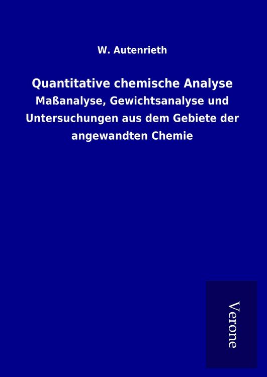 Produktbild: Quantitative chemische Analyse