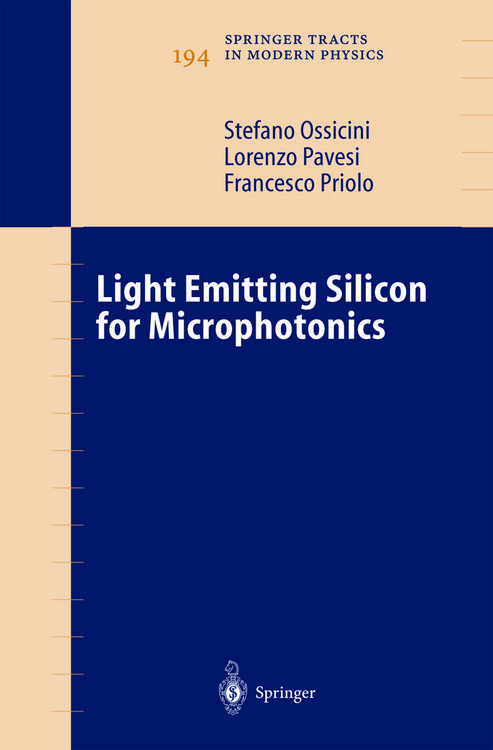Produktbild: Light Emitting Silicon for Microphotonics