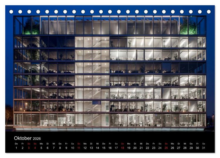 Produktbild: Ruhrlights II - Nachtlichter des Ruhrgebietes (Tischkalender 2026 DIN A5 quer), CALVENDO Monatskalender