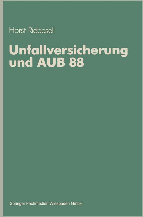 Produktbild: Unfallversicherung und AUB 88