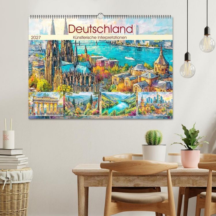 Produktbild: Deutschland. K&uuml;nstlerische Interpretationen (Wandkalender 2027 DIN A2 quer), CALVENDO Monatskalender