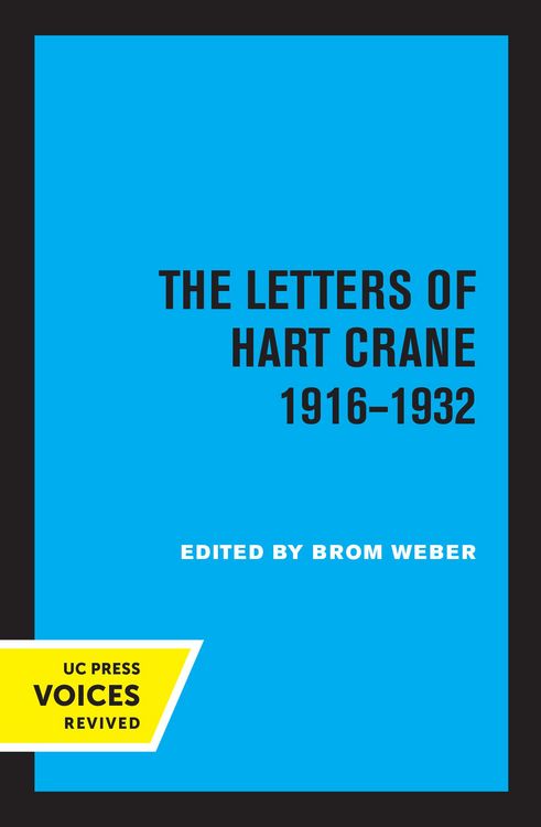 Produktbild: The Letters of Hart Crane, 1916-1932