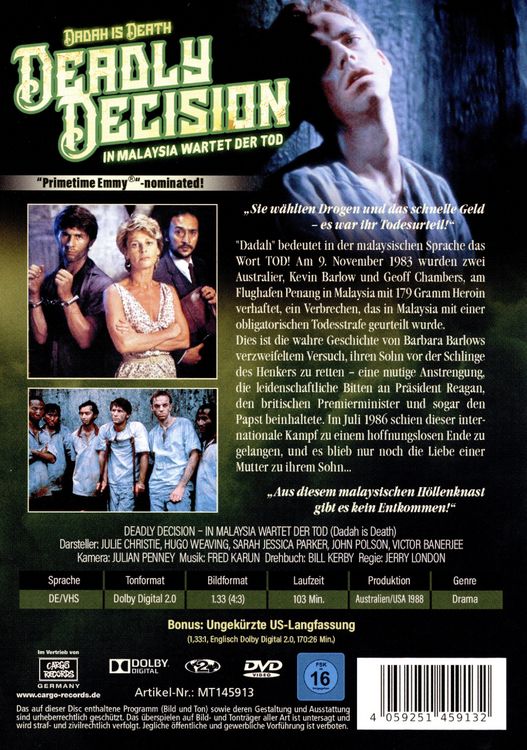 Produktbild: Deadly Decision - In Malaysia wartet der Tod