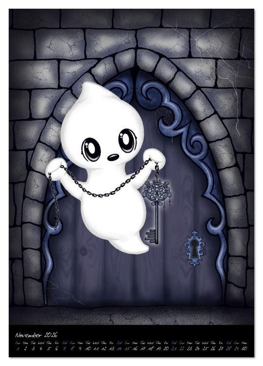 Produktbild: Gothic Fantasy Animals (Desk Calendar 2026 DIN A5 portrait), CALVENDO 12 Month DeskCalendar