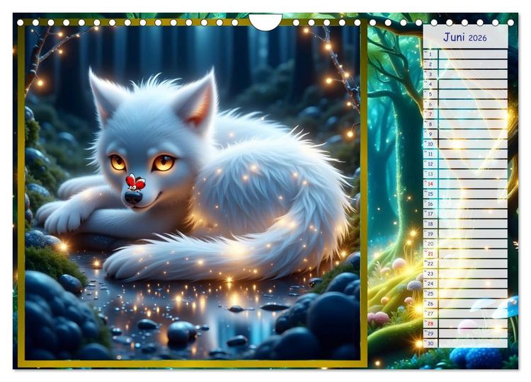 Produktbild: Der magische Freundschaftswald (Wandkalender 2026 DIN A4 quer), CALVENDO Monatskalender