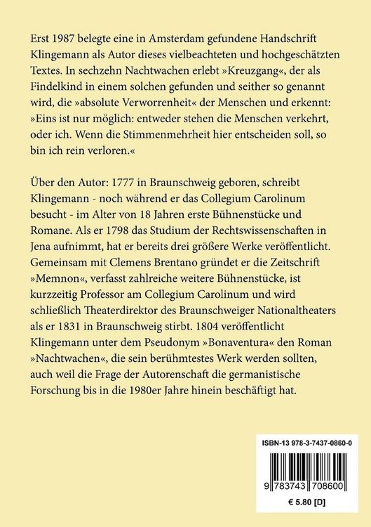 Produktbild: Die Nachtwachen des Bonaventura