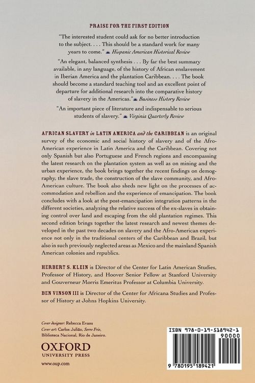 Produktbild: African Slavery in Latin America and the Caribbean
