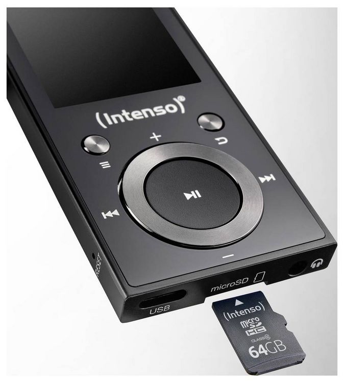 Produktbild: Intenso Music Walker MP3-Player 64GB Schwarz Bluetooth&reg;