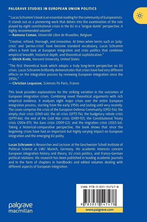 Produktbild: Crises of European Integration